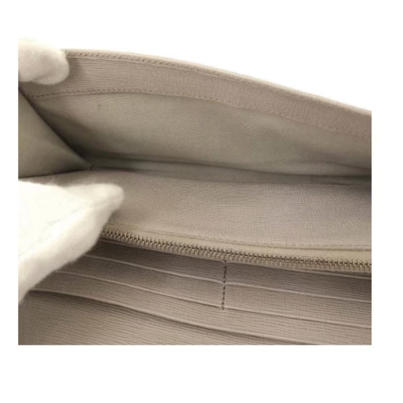 FENDI Vitello Elite Flowerland Continental Wallet Grigio Polvere - Picture 5 of 6